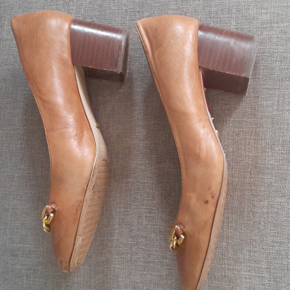 Lauren ralph Lauren tan leather pumps shoe size 10B - Picture 9 of 16